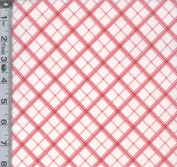 KB Basics Flannel - Plaid Red