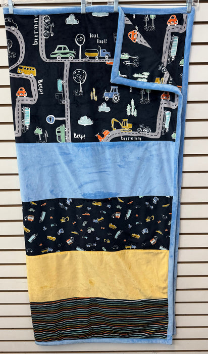 Road Map Minky Quilt