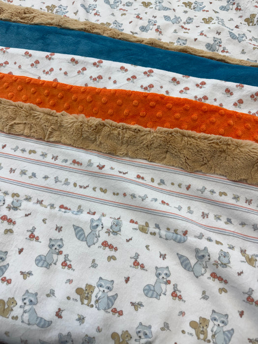 Woodland Animals Minky Quilt
