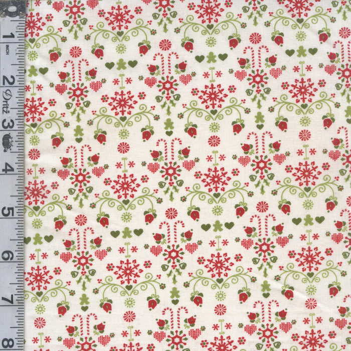 Hustle & Bustle - Candy Cane tangle White