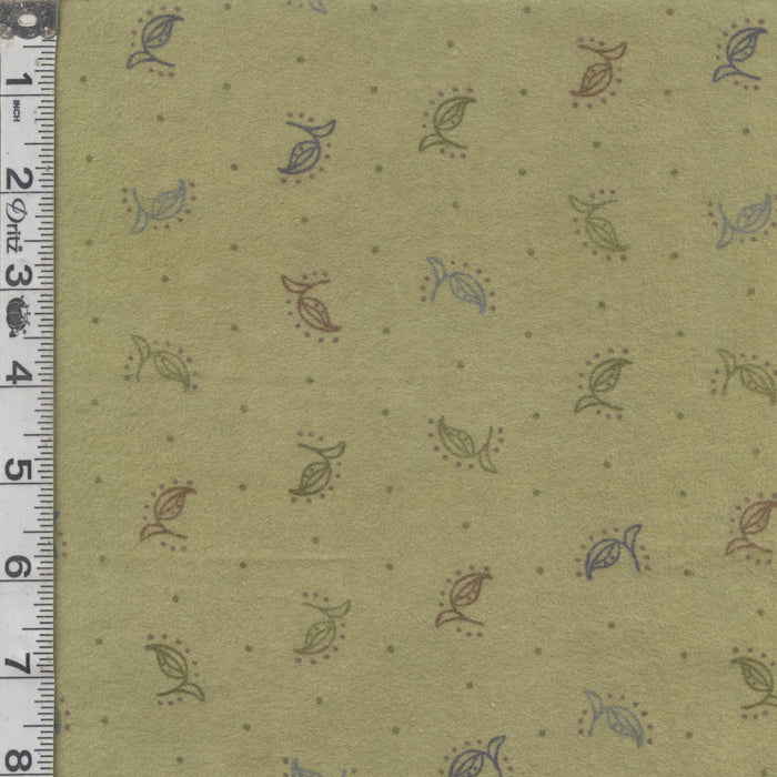 Fall Fantasy Flannel - Ferns Green