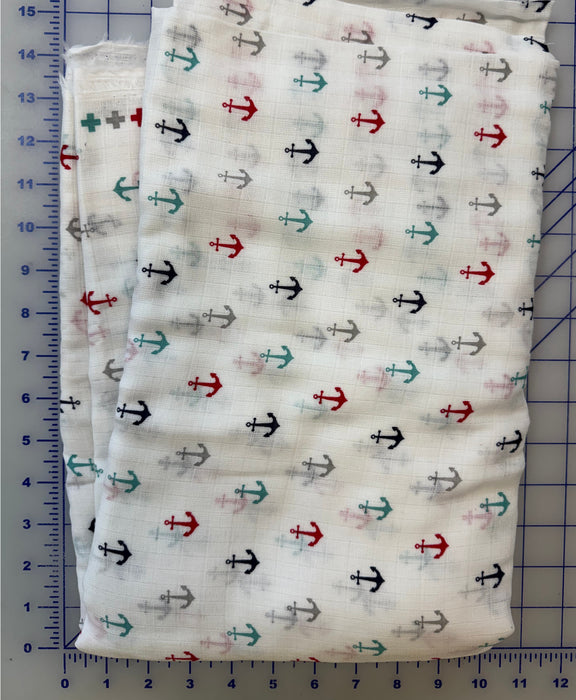 Multi Anchors 56/58" Double Gauze 3 Yard Piece