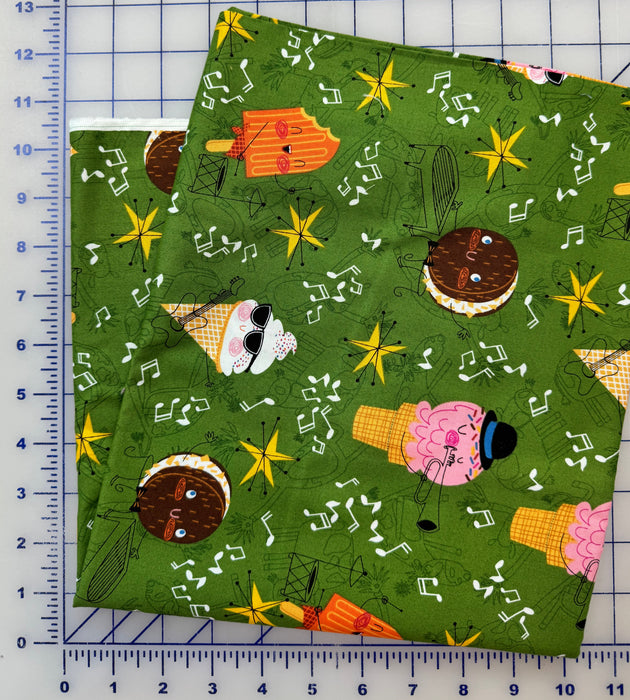 Musical Snacks 1-1/8 Yard Piece