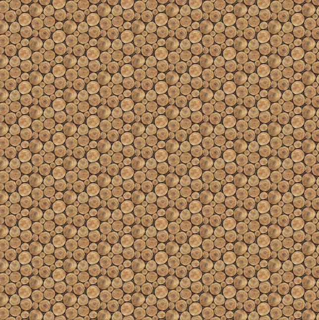 Lakeside Retreat - Crosscut Logs Brown