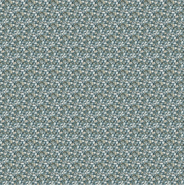 Lakeside Retreat - River Rocks Blue Multi