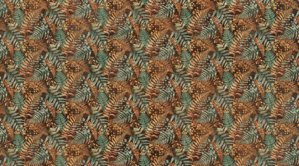 Stonehenge Rooted - Leaves Brown 17-1/2" Remnant