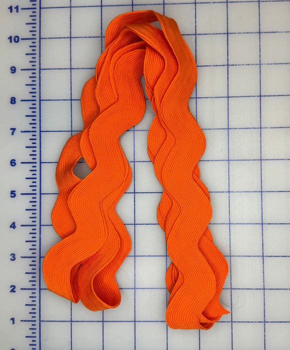 Orange 1-3/8" Ric Rac 2-1/2 Yard Piece