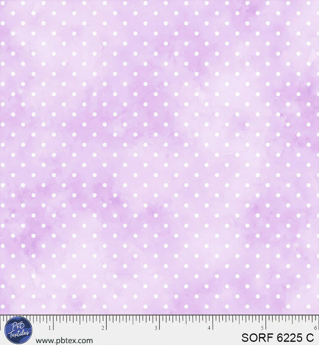 Sorbet Flannel - Pin Dots Purple
