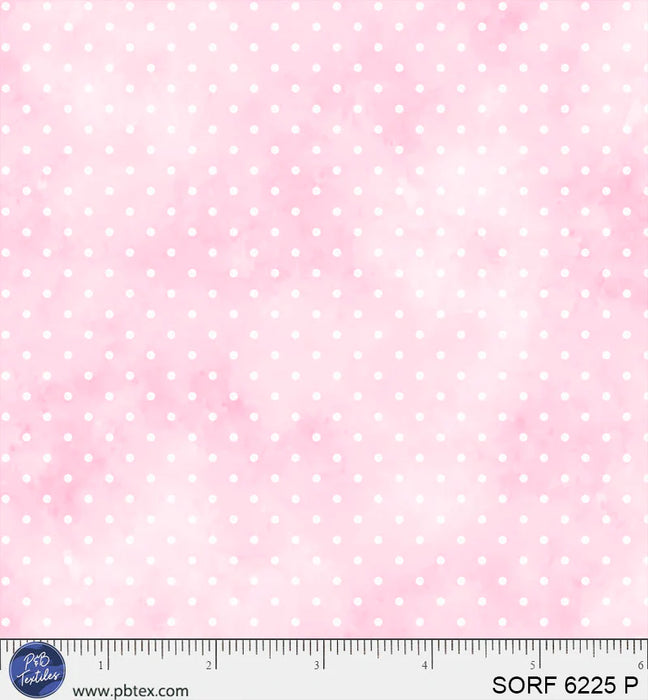 Sorbet Flannel - Pin Dots Pink