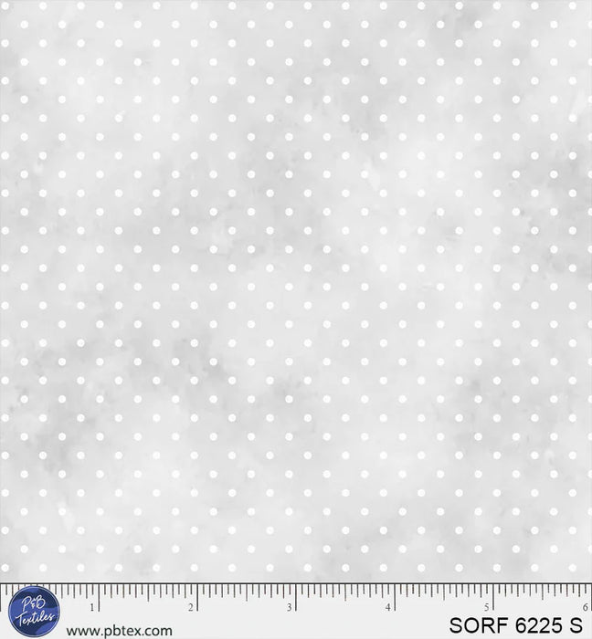 Sorbet Flannel - Pin Dots Silver