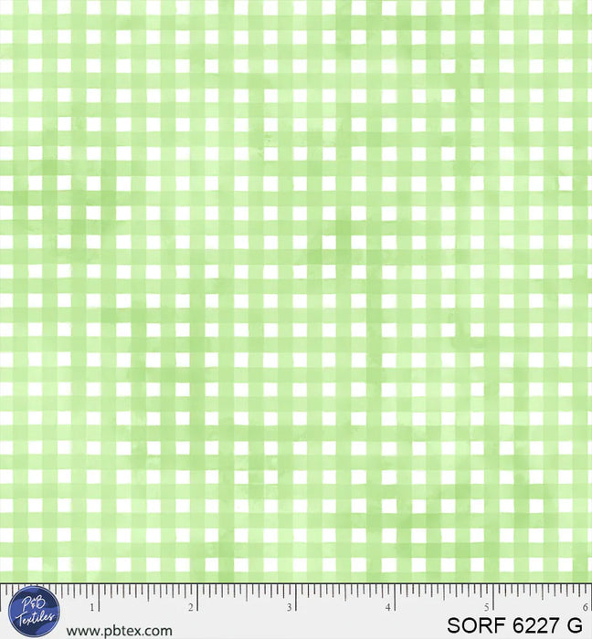 Sorbet Flannel - Gingham Green