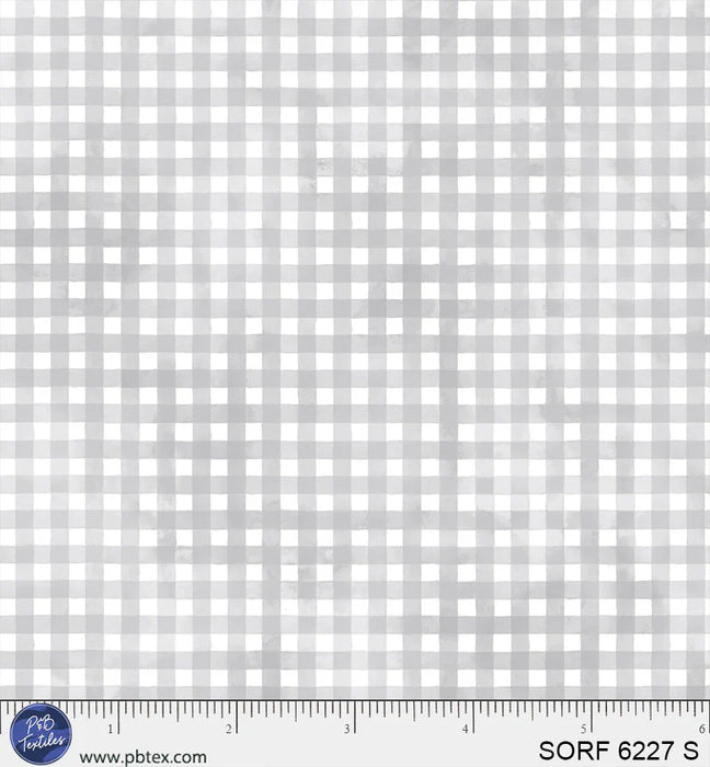 Sorbet Flannel - Gingham Silver