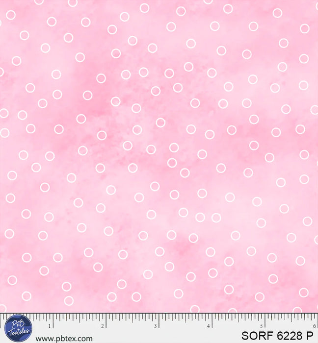 Sorbet Flannel - Circles Pink