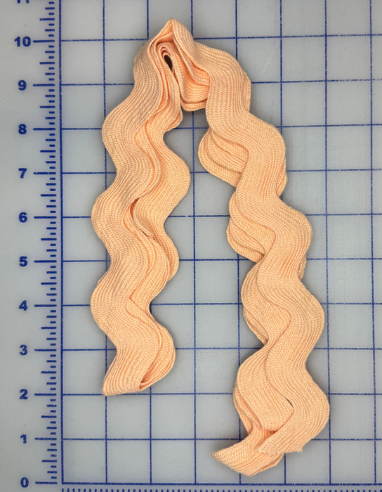 Peach 1-3/8" Ric Rac 2-1/2 Yard Piece