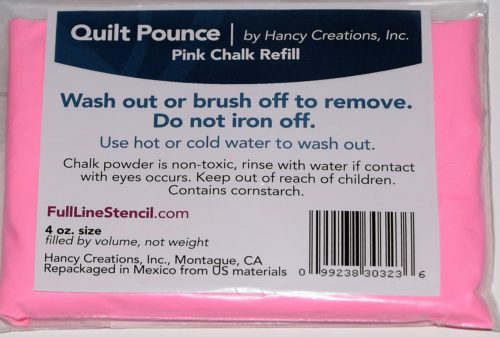 Quilt Pounce Pink Chalk Refill 4 oz.