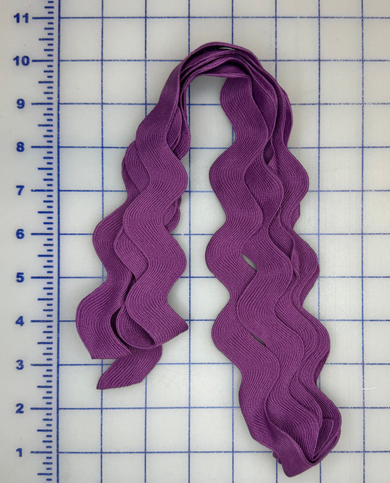 Purple 1-3/8" Ric Rac 2-1/2 Yard Piece