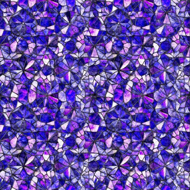 Mosaic Blooms - Blender Purple