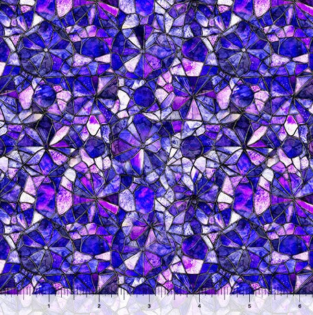 Mosaic Blooms - Blender Purple