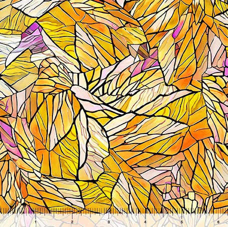 Sunlit Bears - Stained Glass Gold