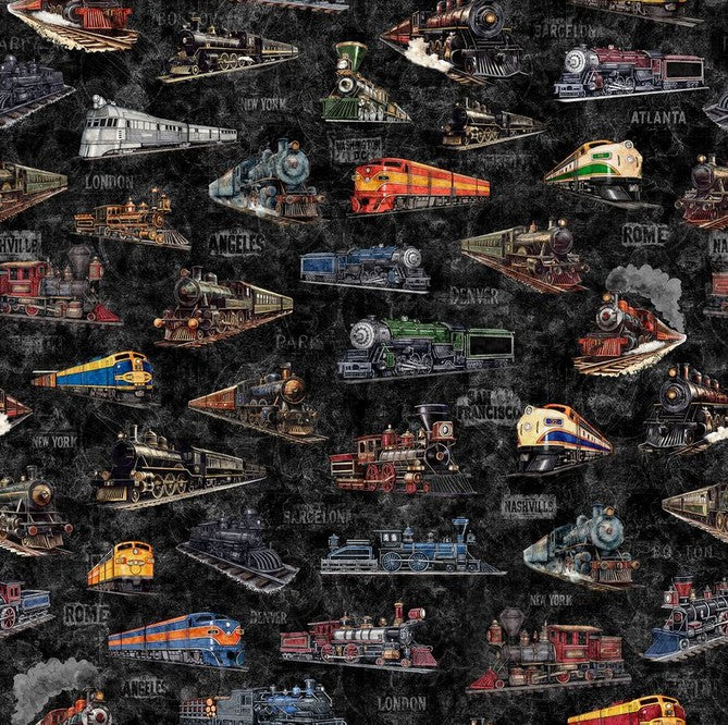 Steam & Steel - Trains Charcoal