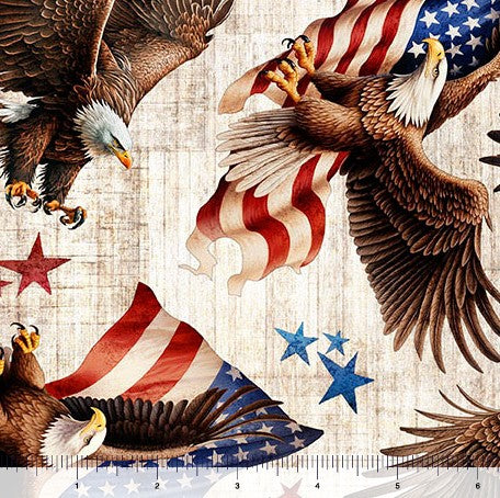 1776 - American Eagle & Flag Toss Birch