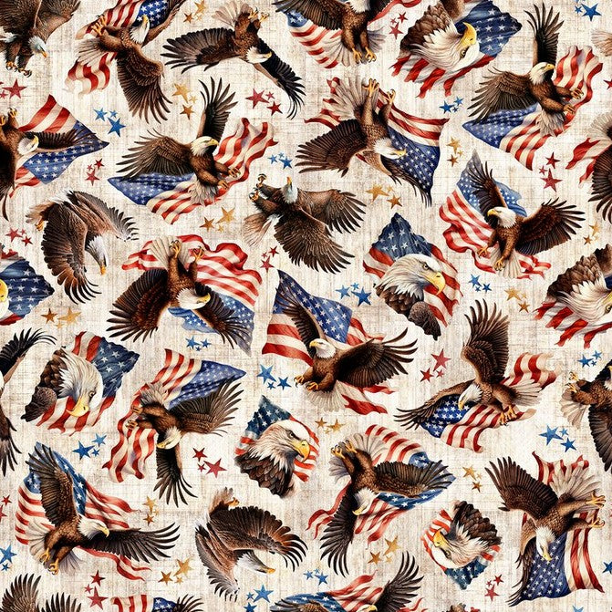 1776 - American Eagle & Flag Toss Birch