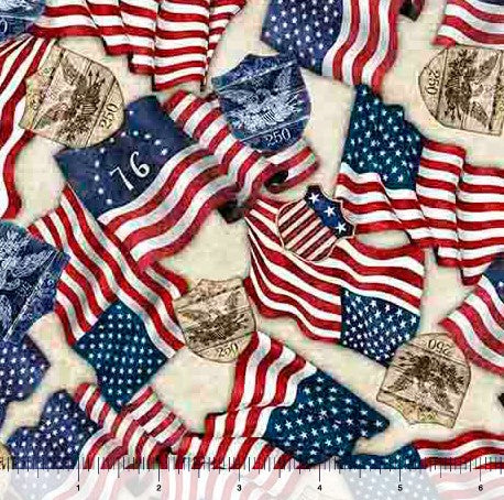 1776 - American Flag & 250 Crest Birch