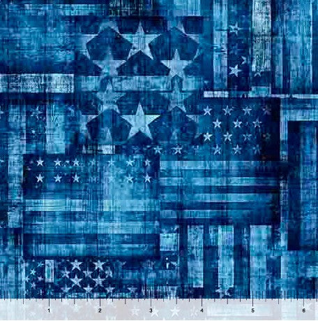 1776 - Flag Patchwork Blue