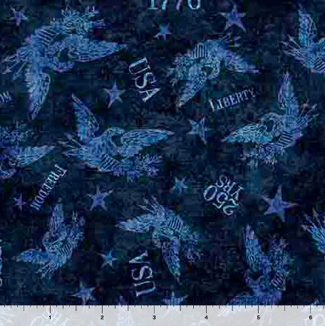 1776 - Tonal American Eagle Dk. Blue