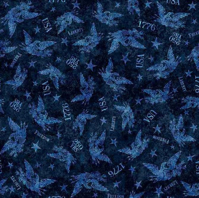 1776 - Tonal American Eagle Dk. Blue