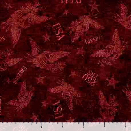 1776 - Tonal American Eagle Garnet