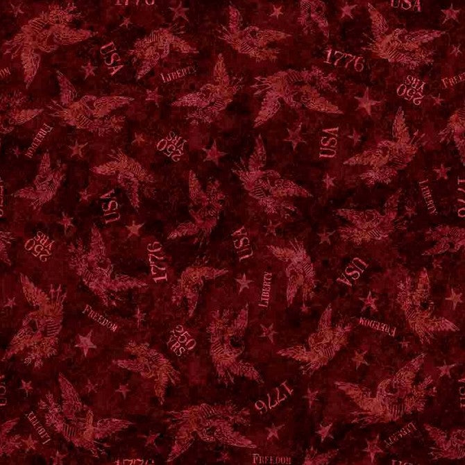 1776 - Tonal American Eagle Garnet