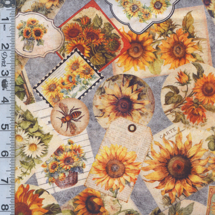 Sunflower Serenade - Sunflower Ephemera Gray