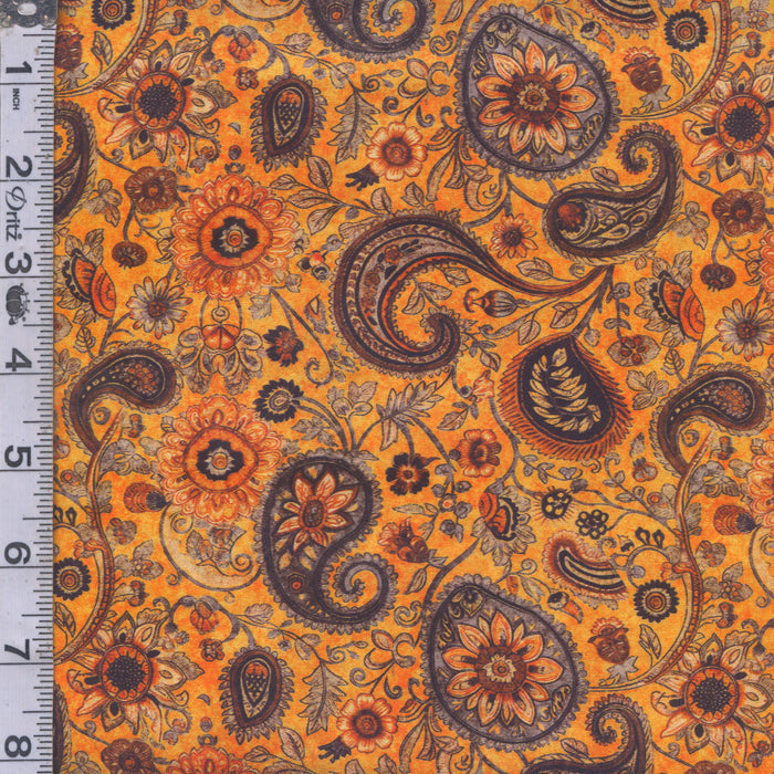 Sunflower Serenade - Sunflower Paisley Mustard