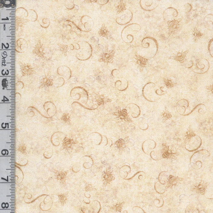 Sunflower Serenade - Bee & Scroll Tonal
