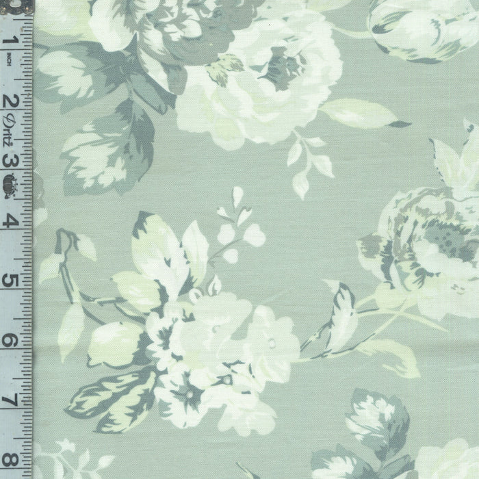 Shades of Autumn - Floral Tea Green