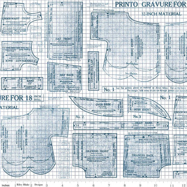 Sew Journal - 18 Inch Doll Denim 14" Remnant