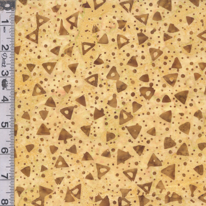 Elementals Batiks - Triangles Tan