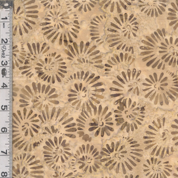 Elementals Batiks - Ammonites Chocolate Milk