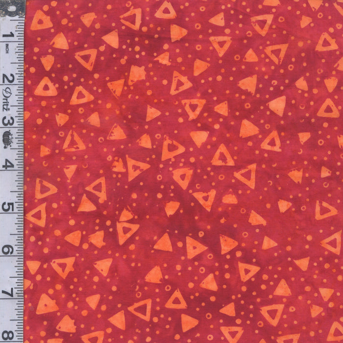 Elementals Batiks - Triangles Tequila Sunrise
