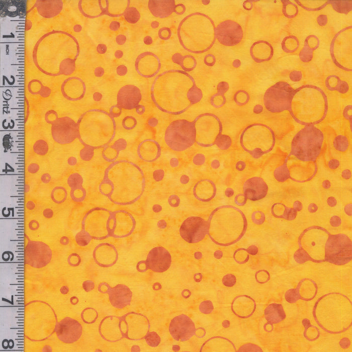 Elementals Batiks - Bubbles Mimosa