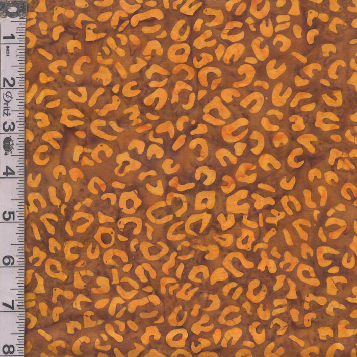 Elementals Batiks - Leopard Print Burnished Gold