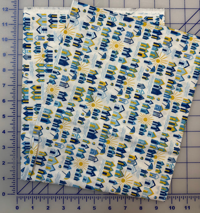 The Riviera Collection - Sunny Days 3/4 Yard Piece