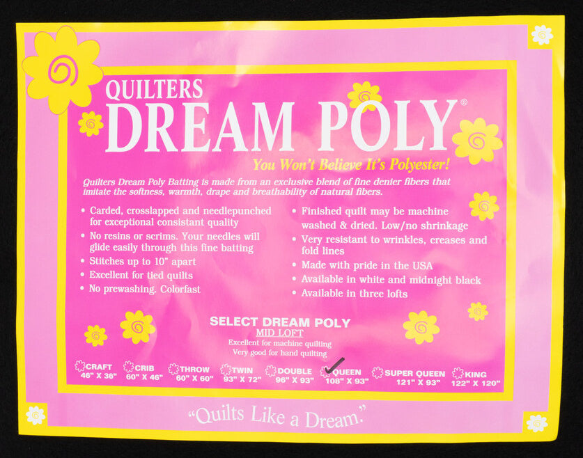 Quilter's Dream Poly Select Batting Black Queen