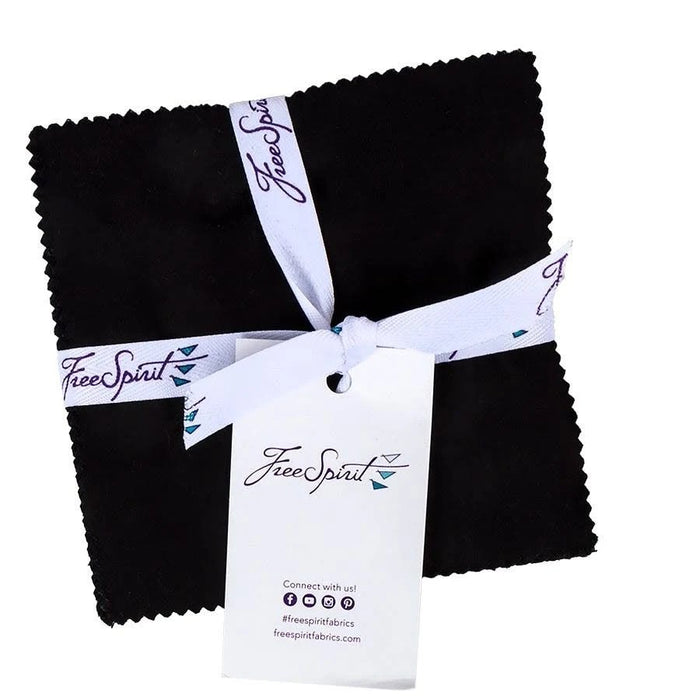 Designer Solids Black Charm Pack