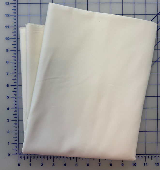 Snow Solid 2-7/8 Yard Piece