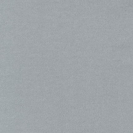Flannel Solid - Steel 8-1/2" Remnant