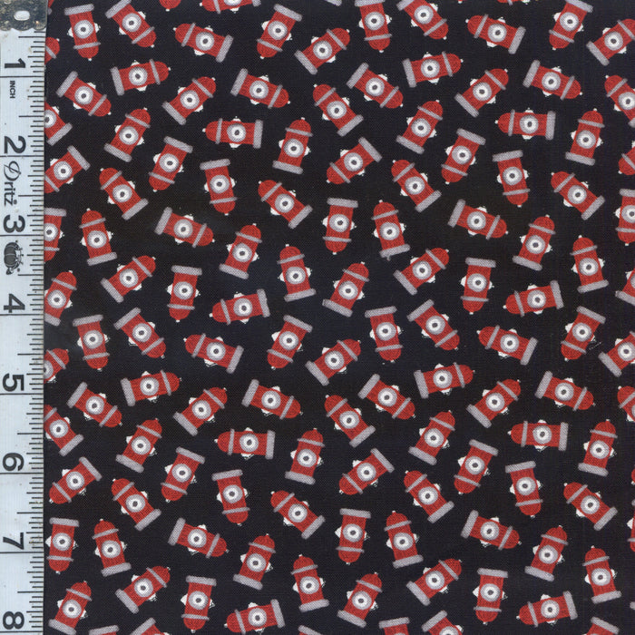 Paw-sitively Awesome - Tossed Fire Hydrants Black