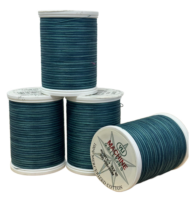 YLI Varigated Thread Bundle - Teals