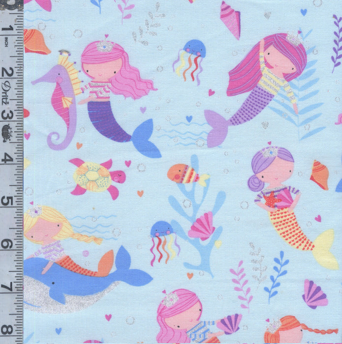 Mermaids - Glitter Blue Sea